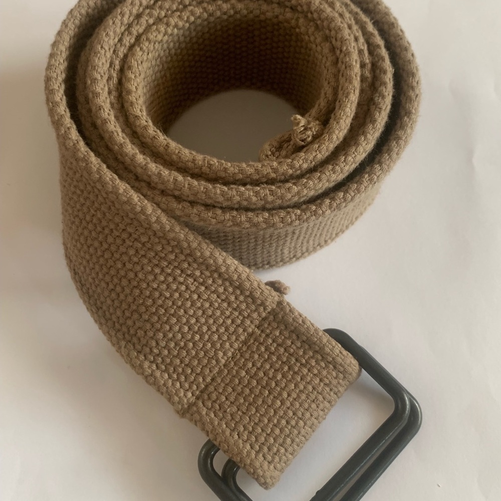 Men's Tan Canvas Belt